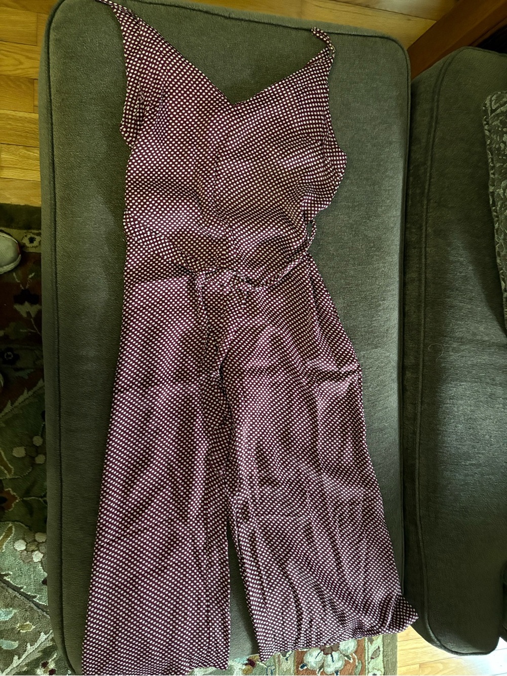 Zimmermann Purple Polka Dot Jumpsuit